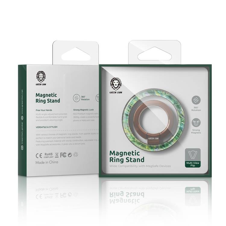 Green Lion Magnetic Ring Holder
