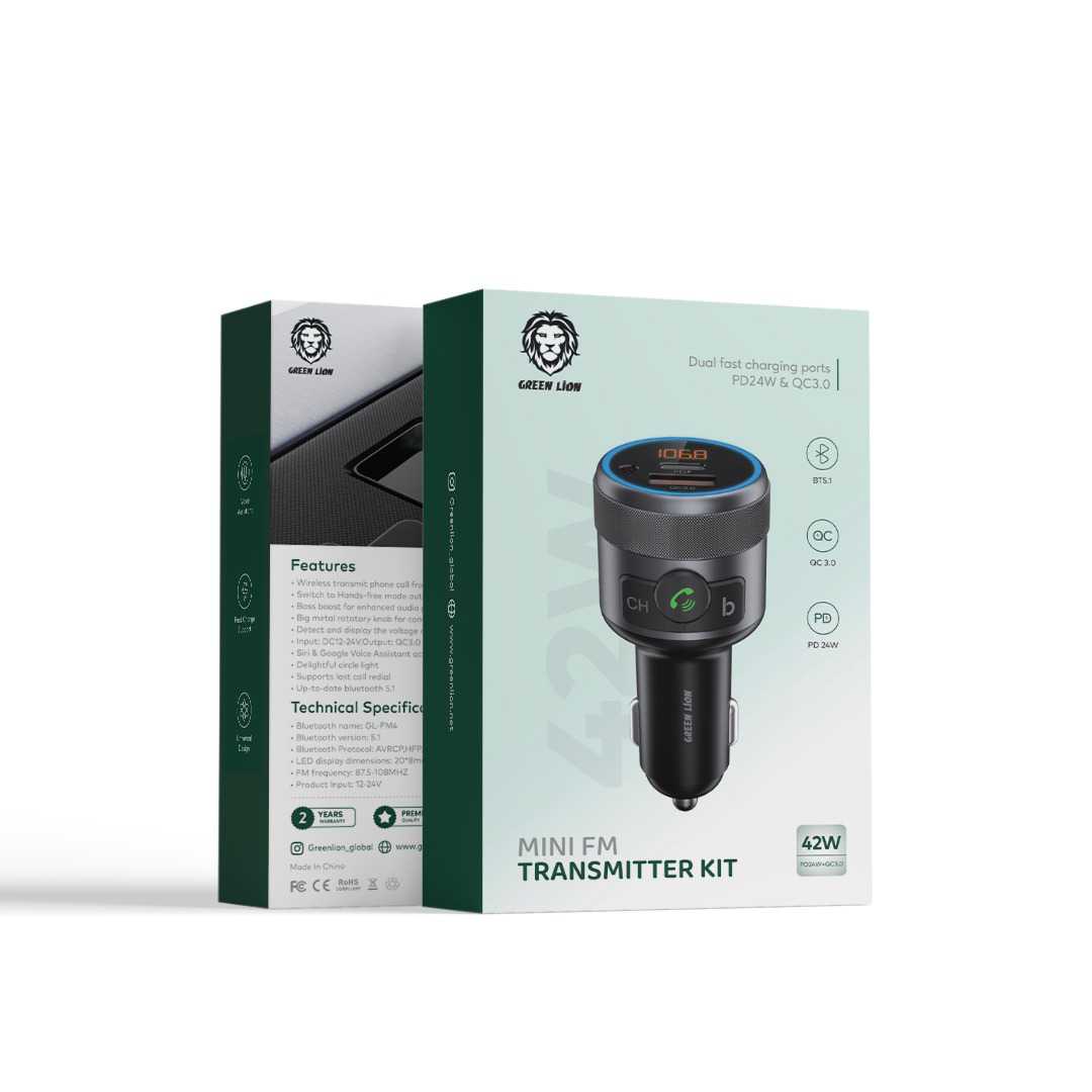 Green Lion Car FM Transmitter Kit 30W MAX