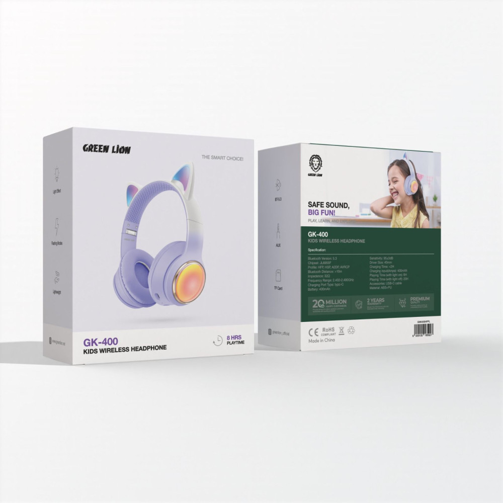 Green Lion GK-400 Kids Wireless Headphone