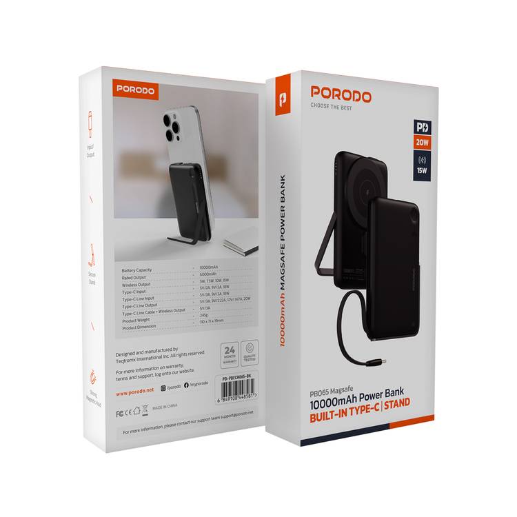 Porodo 20000mha Mirror Power Bank 20W