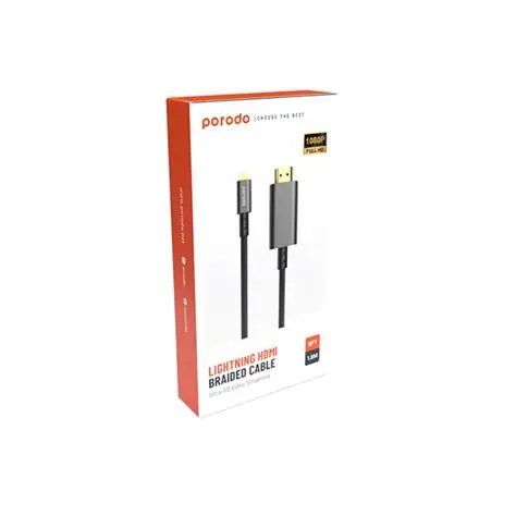 Porodo Braided Hdmi Ultra HD Cable 8K Ultra HD 1.8m