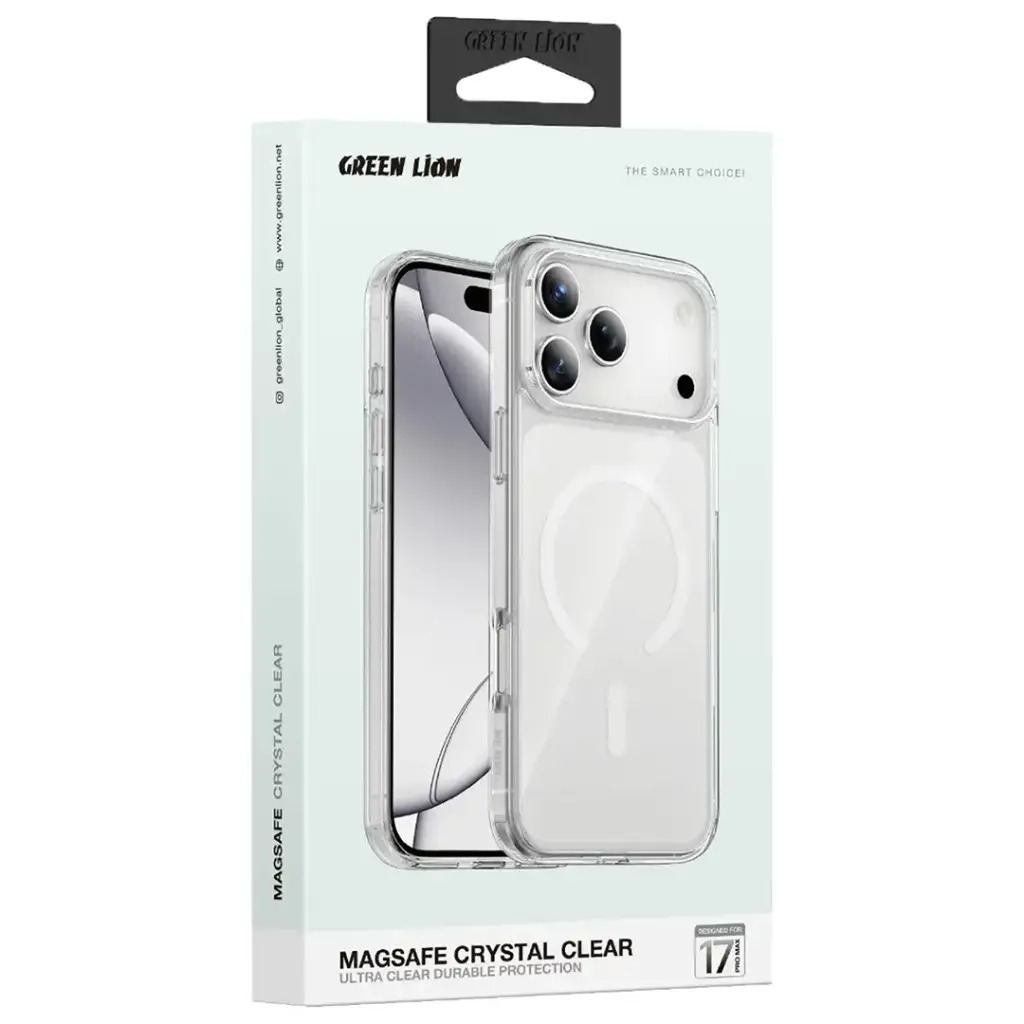 Green Lion MagSafe Crystal Clear 13 Pro 