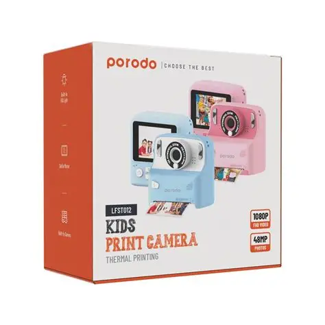 Porodo LFS012 Kids Print Camera Thermal Printing