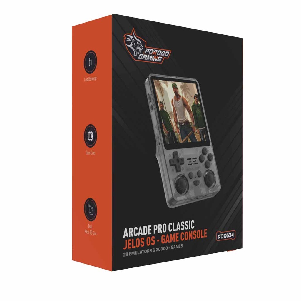 Porodo Retro Arcade Game Console Pdx638