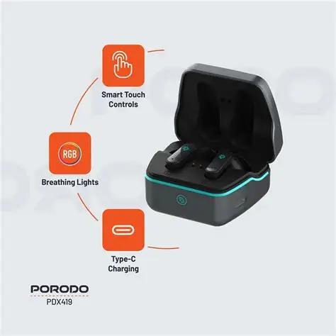 Porodo Gaming Ultra Low Latency Gaming Earbuds Pdx419