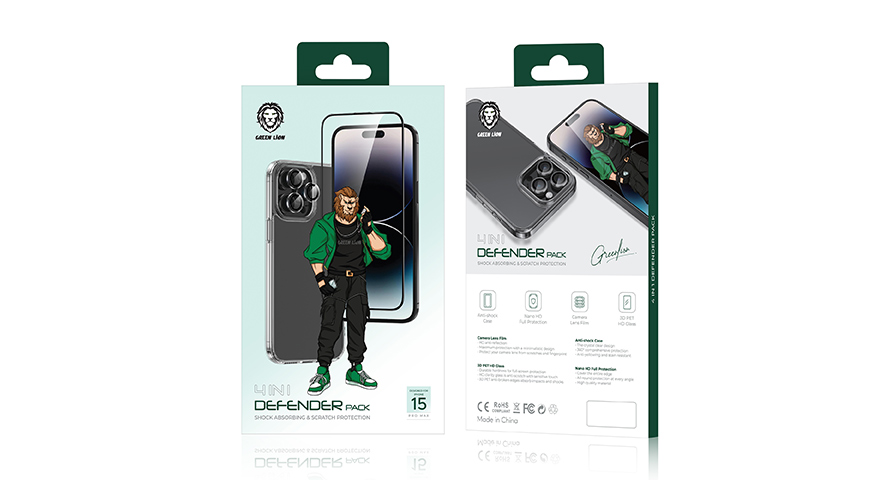 Green Lion 4 in 1 Protection Pack Shock Absorbing 15 Pro Max