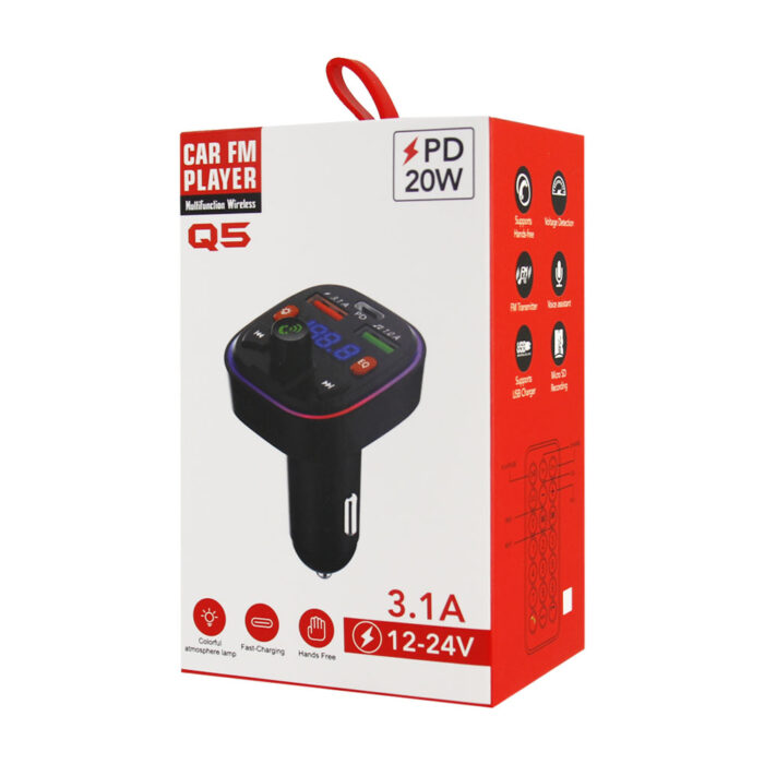 Car FM Player Q5 3.1A PD20W 