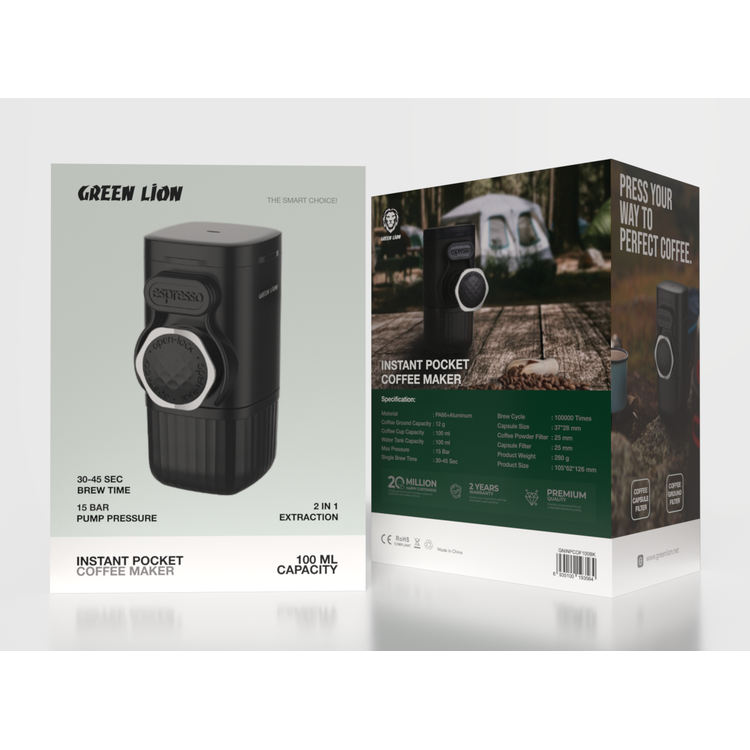 Green Lion Instant Pocket Coffee Maker 100mL