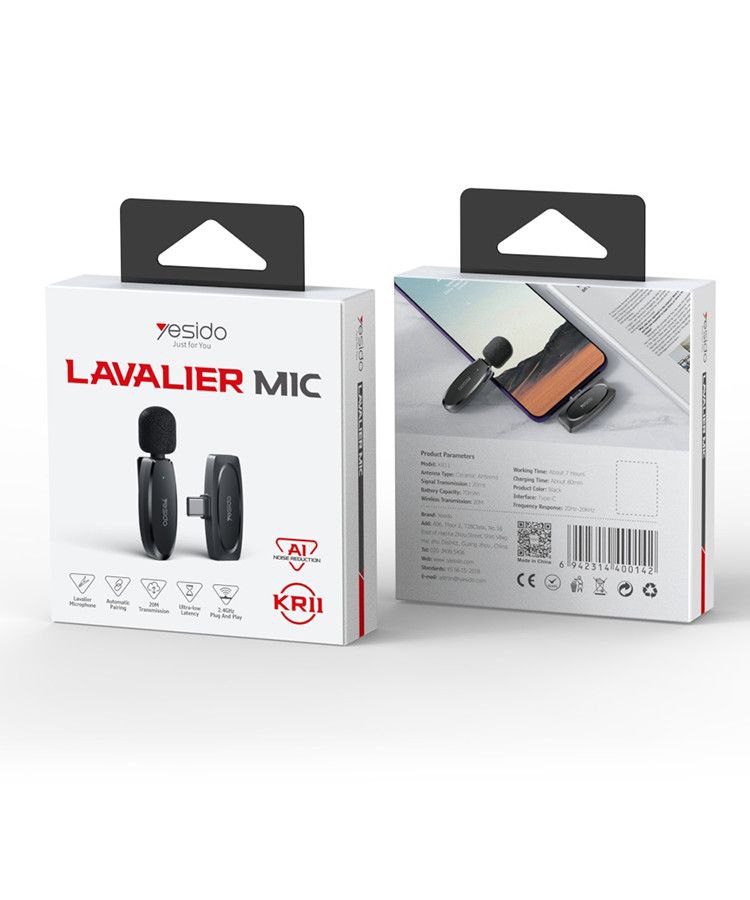   YESIDO LAVALIER MIC KR12