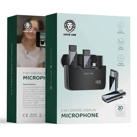 Green Lion 2 in 1 Wireless Microphone