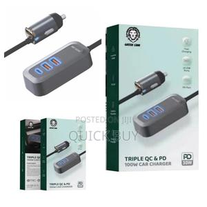 Green Lion Triple QC & PD 100w Car Charger