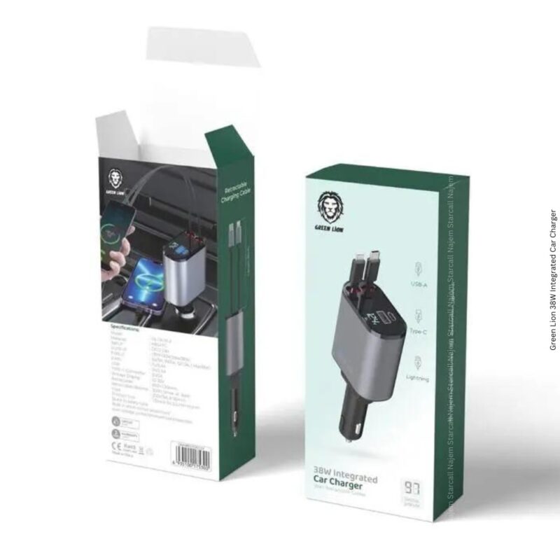 Green Lion 38W Integrated Car Charger