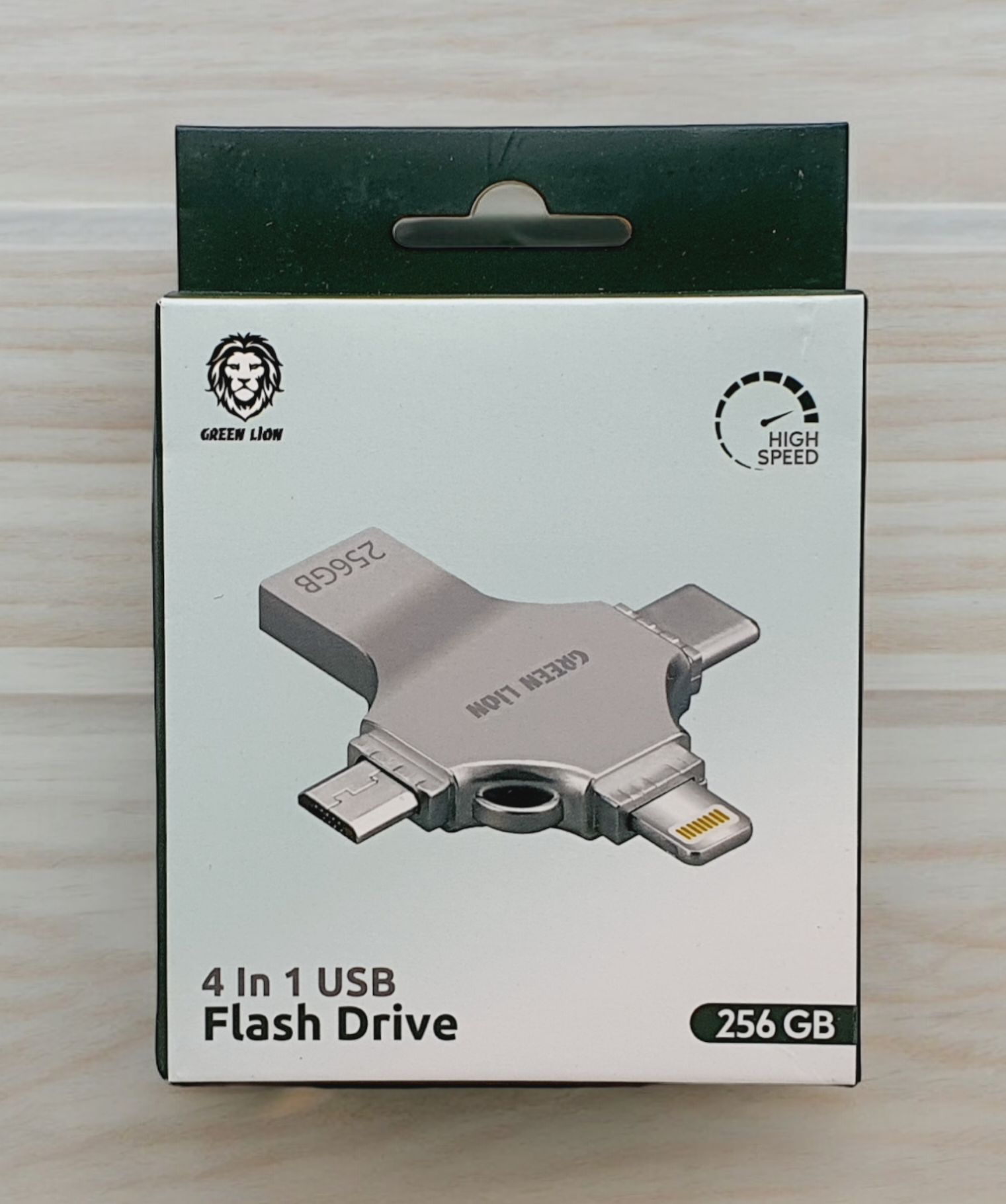 Green Lion 4 in 1 Pro Flash Drive 256GB