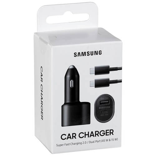 Samsung Car Charger Dual Port 45W& 15W CNEW