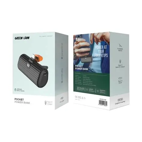 Green Lion Pocket Power Bank Type-C