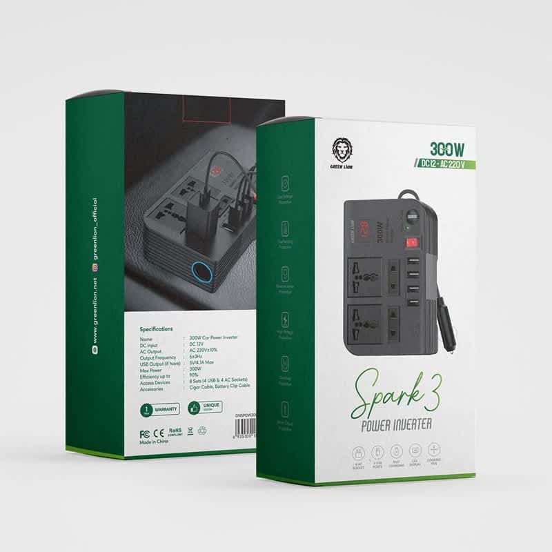 Green Lion 300w Spark 3 Power Inverter