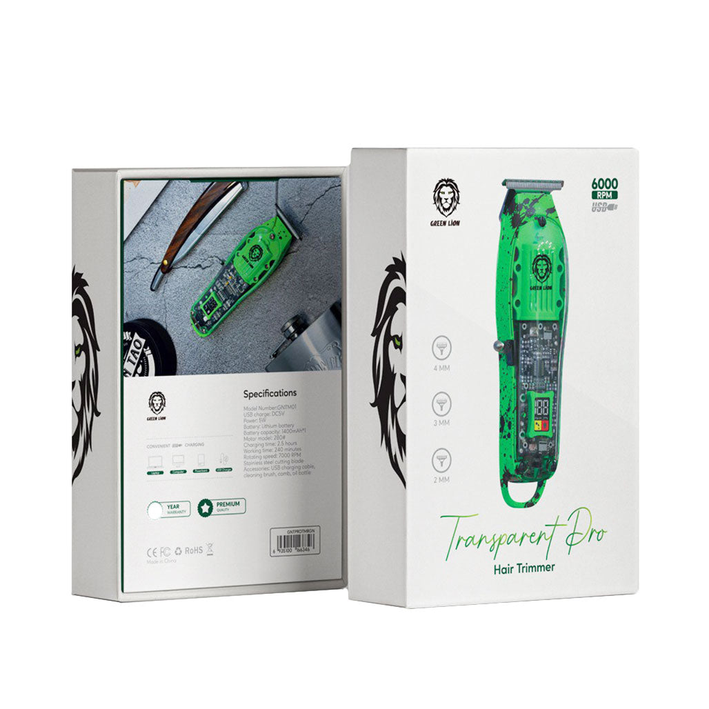 Green Lion Transparent Pro Hair Trimmer