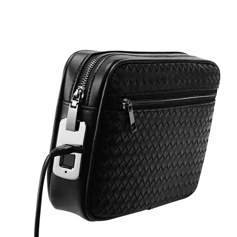 Bubm Leather Bag with Embedded Fingerprint Lock