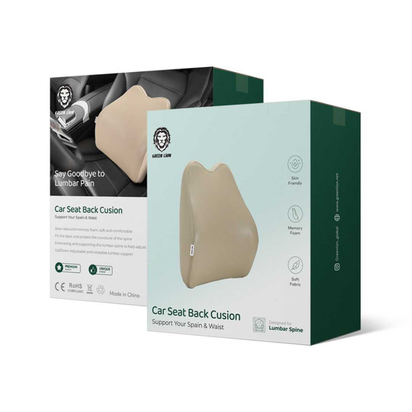 Green Lion Car Seat Back Cusion