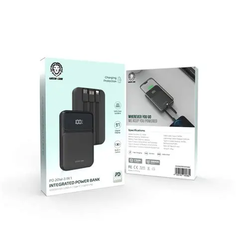 Green Lion 3 in 1 Integrated Power Bank