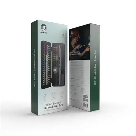 Green Lion 58 in 1 Electric Screwdriver Set