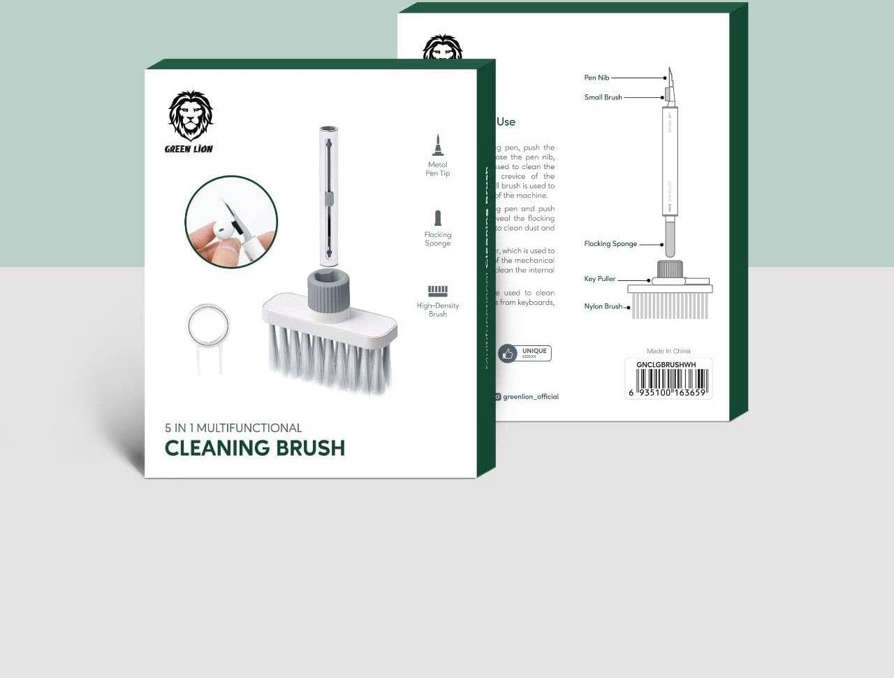 Green Lion 5 in 1 Multifunctional Cleaning Brush