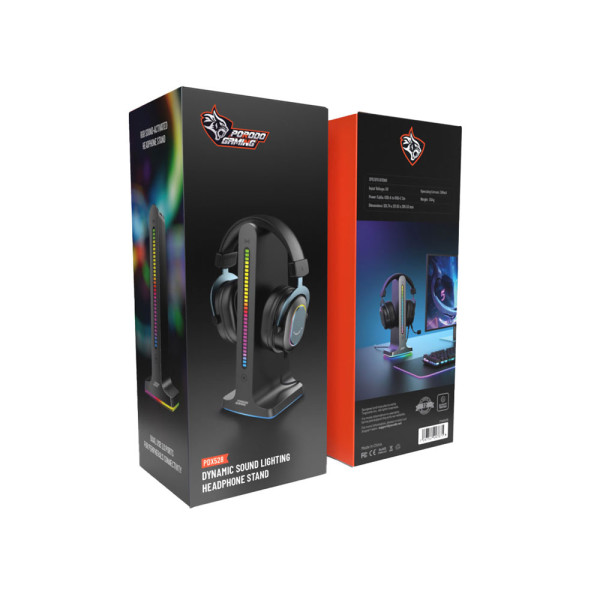 Porodo Dynamic Sound Lighting Headphone Stand PDX528