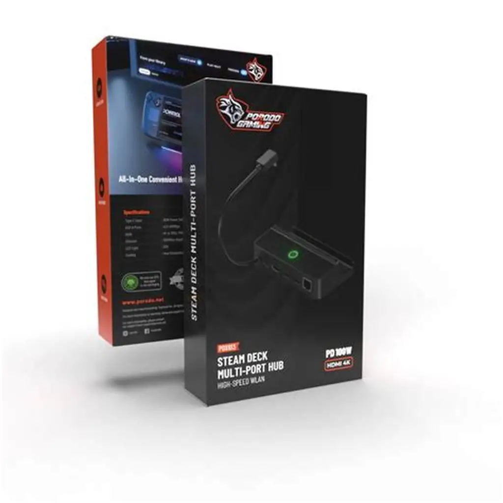 Porodo Steam Deck Multi-Port Hub PDX613 PD 100W