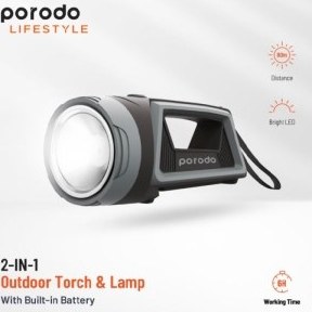 Porodo Lifestyle 2-IN-1 Outdoor Torch & Lamp