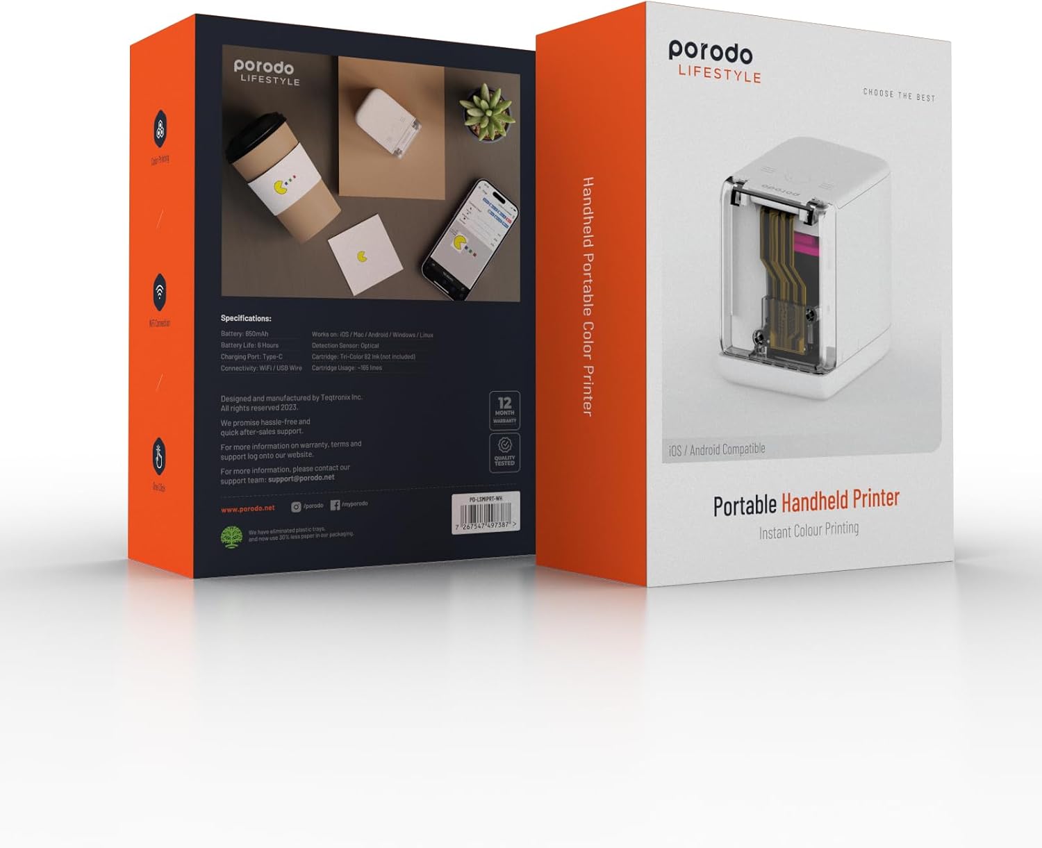 Porodo Lifestyle Portable Handheld Printer