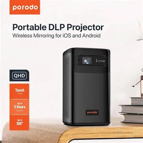 Porodo Portable DLP Projecor QHD