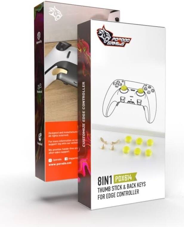 Porodo 8IN1 Thumb Stick & Back Keys For Edge Controller PDX614