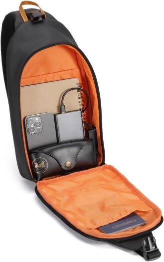 Porodo Sling Bag Water Resistant with USB-C Port PDX532