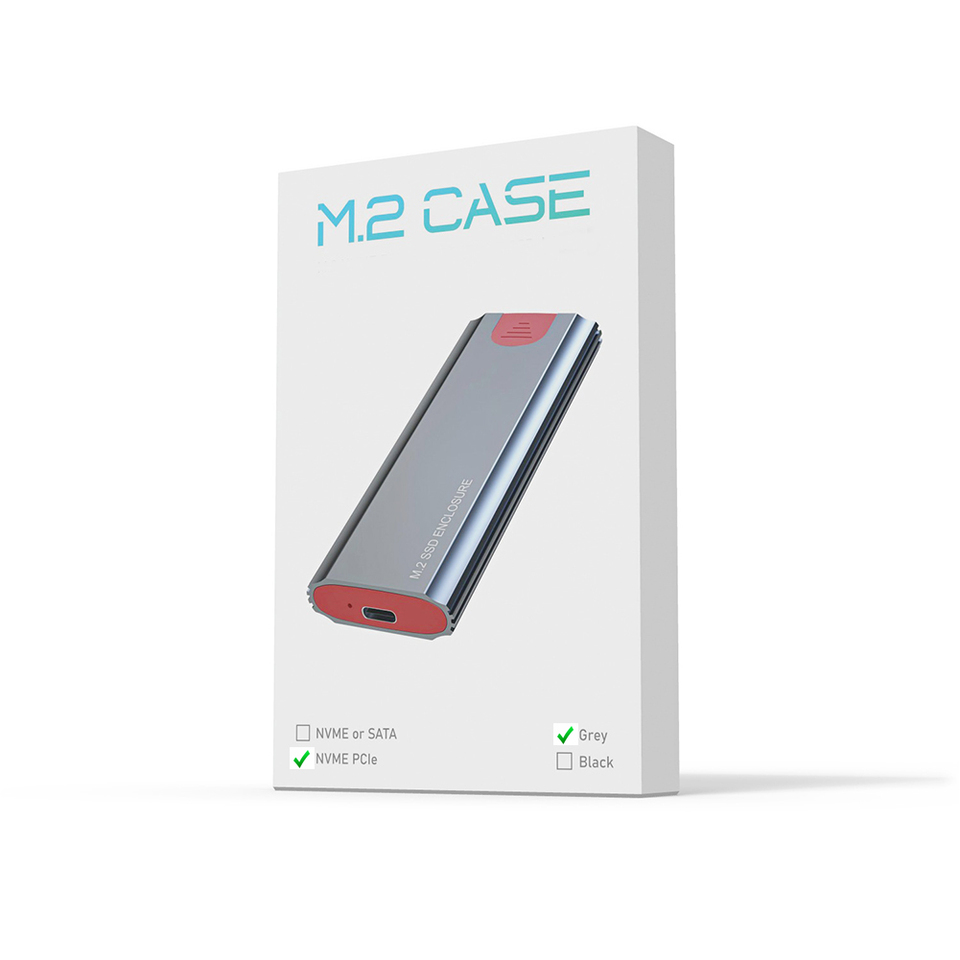 ENCLOSURE M.2 CASE NVME PCIE 