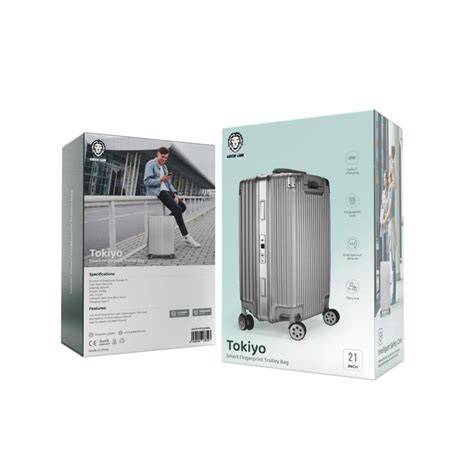 Green Lion Tokiyo Smart Fingerprint Trolley Bag 20inch