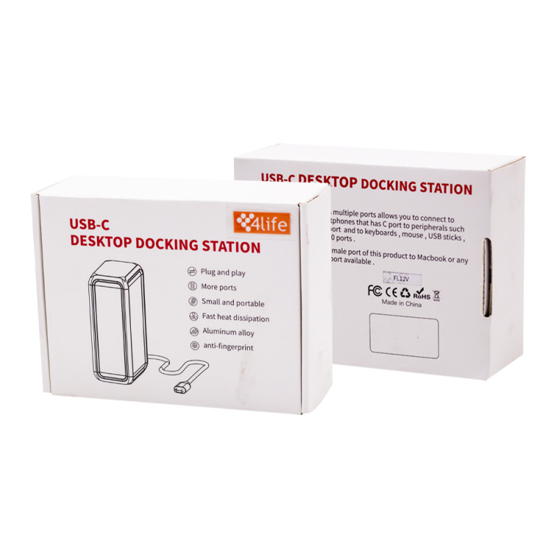 12IN1 HDMI4K30HZ + VGA + USB*5 + TYPE C + CARD READER + MICRO SD LAN + AUX