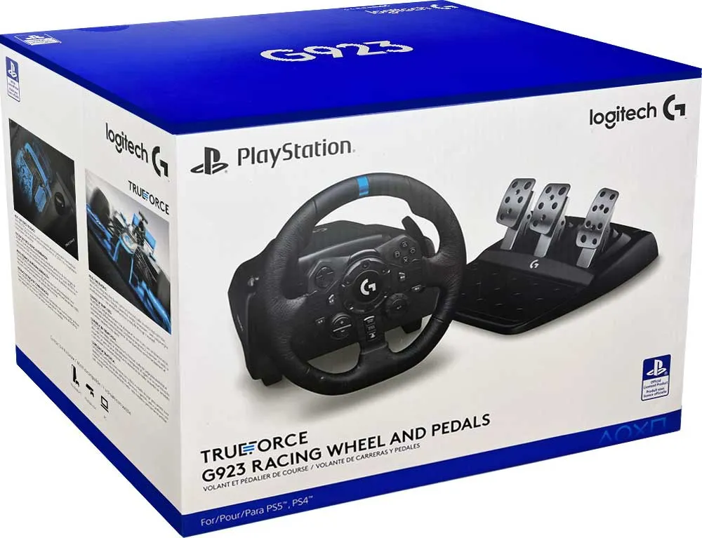 TRUEFORCE G923 RACING WHEEL and Pedals