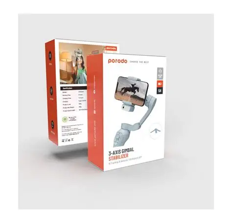 Porodo 3-AXIS Gimbal Stabilizer Silver 5H