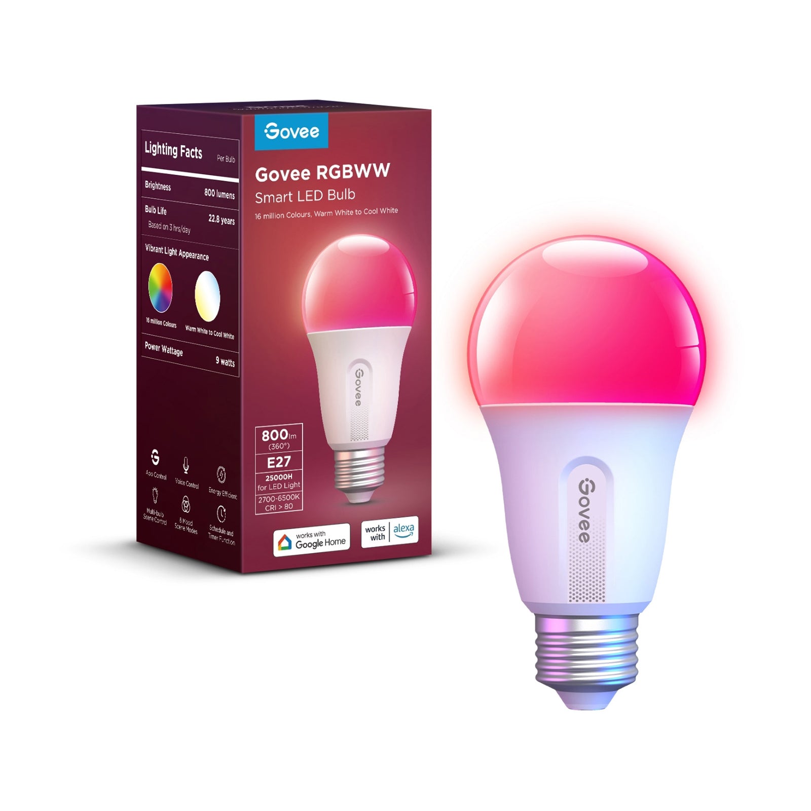 Govee RGBWW Smart LED Bulb 