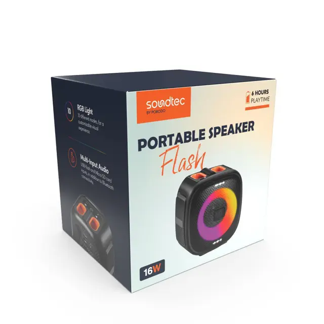 Porodo Soundtec Portable Speaker Flash