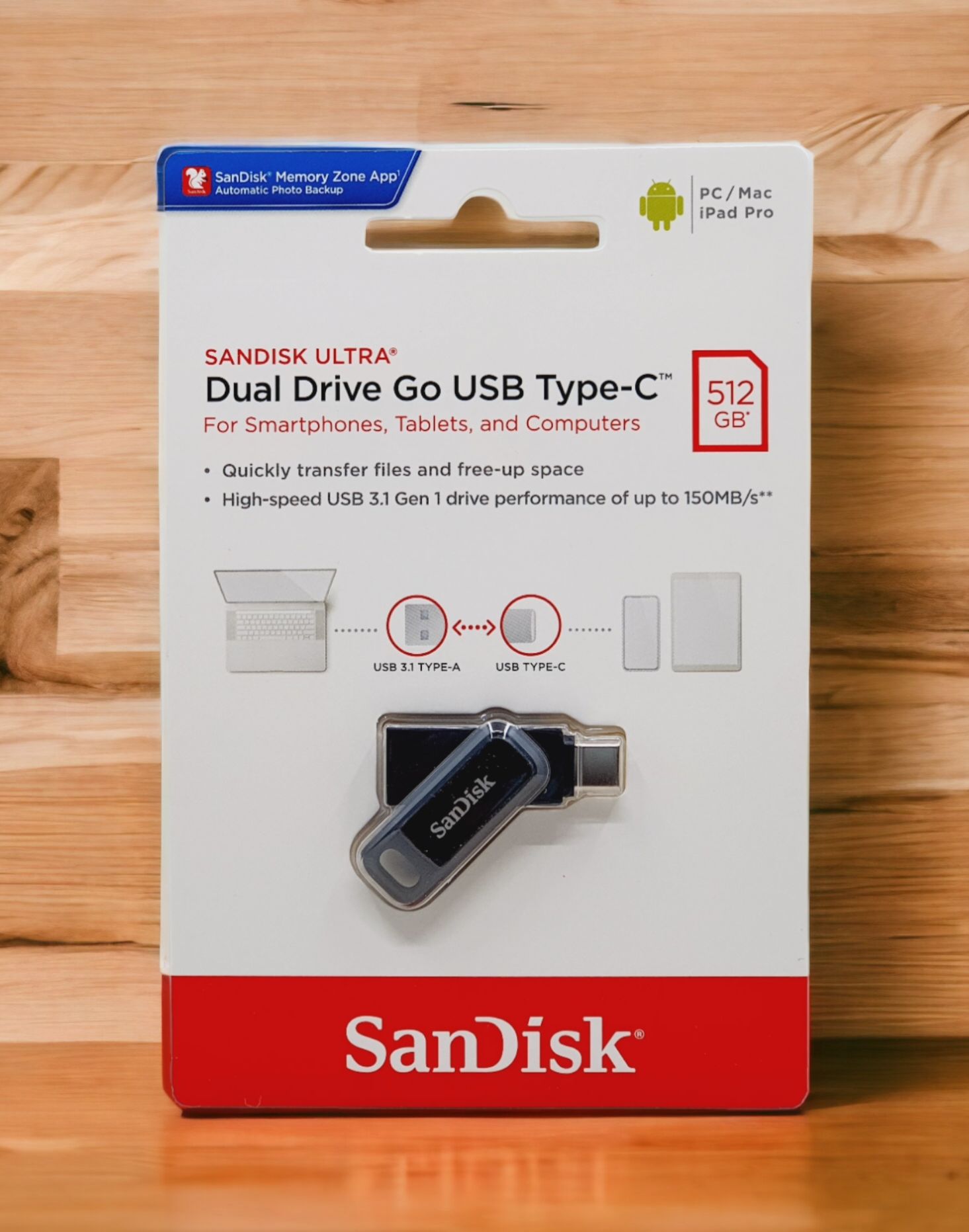 SanDisk Dual Drive Go USB Type-C 512GB