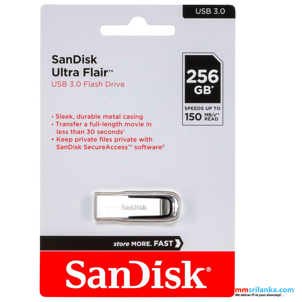 SanDisk Ultra Flair USB 3.0 Flash Drive 256GB