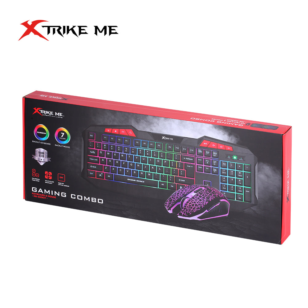 XTrike ME Rainbow Membrane Gaming Keboard KB-508