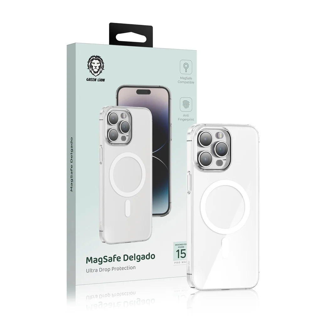 Green Lion MagSafe Crystal Clear 15 Pro Max Cover