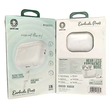 Green Lion EarBUDS Pro2 With Active Noice