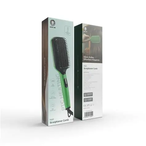 Green Lion Hair Straightener Comb