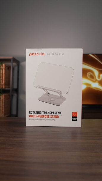 Porodo Rotating Transparent Multi-Purpose Stand