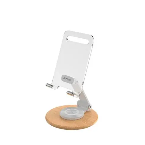 Porodo Rotating Transparent Mobile & Tablet Stand