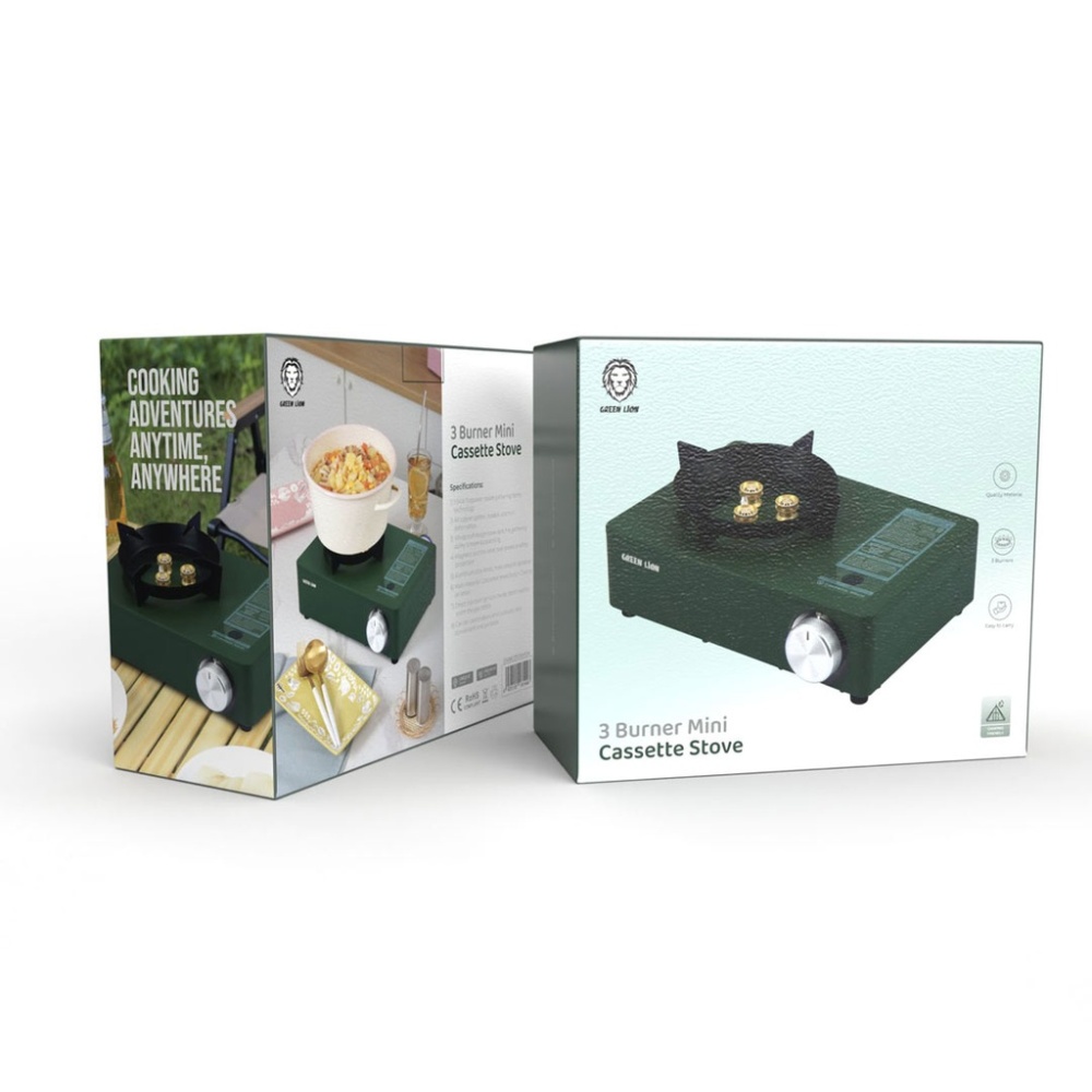 Green Lion 4 Burner Mini Cassette Stove