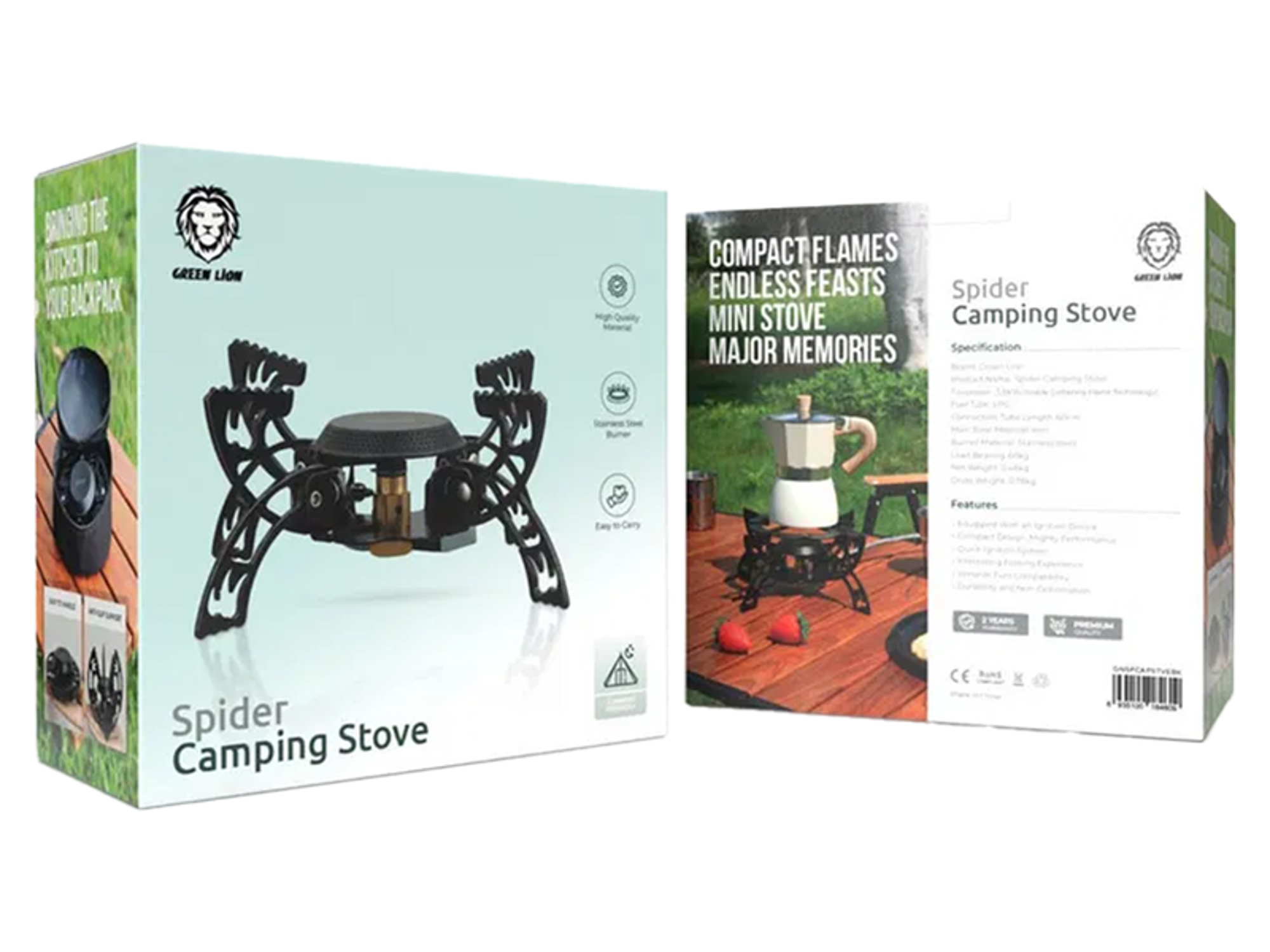 Green Lion Spider Camping Stove